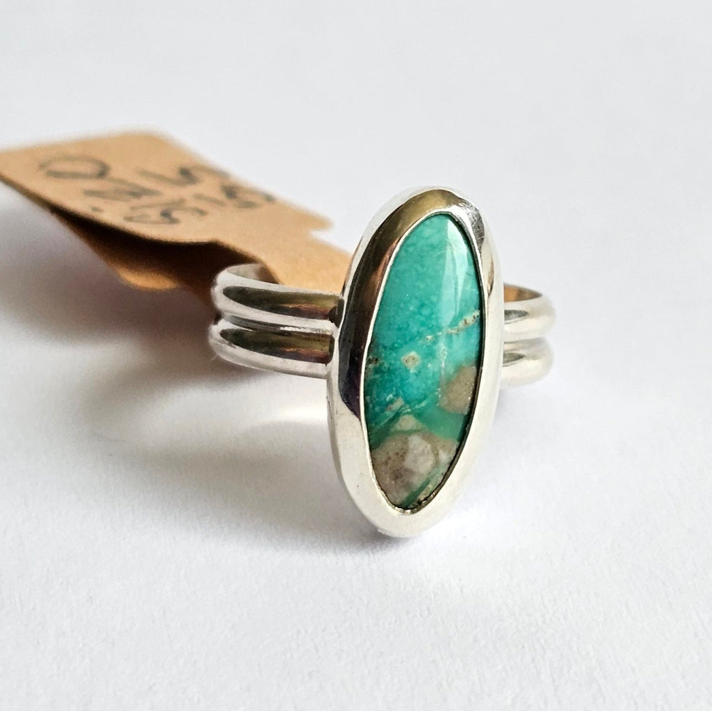 Handmade Sterling Silver Ring - Size 5.5 - Double Band