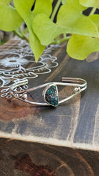 Turquoise Sterling Silver Cuff Bracelet – 5.5 Inches