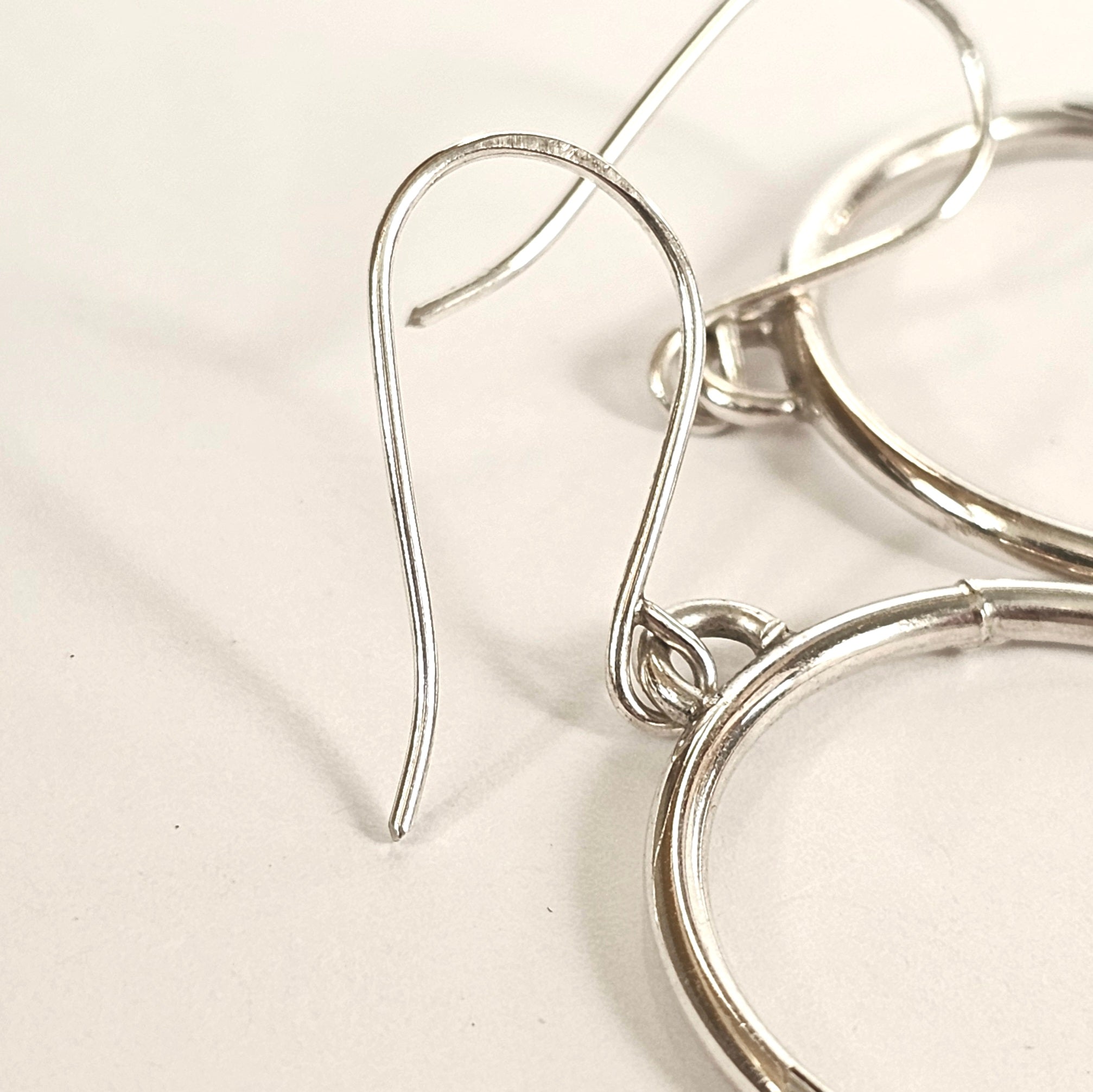 Sterling Silver Stamped Everyday Hoops
