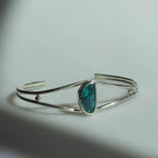Turquoise Sterling Silver Cuff Bracelet – 7 Inches