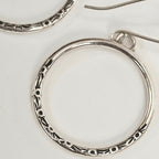 Sterling Silver Stamped Everyday Hoops