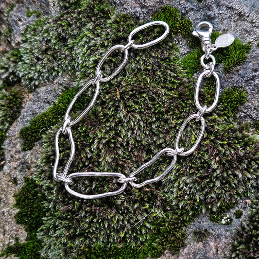 Chain Bracelet - Organic Shape Links