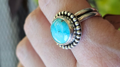 US SIZE 11 // Sterling Silver and Turquoise