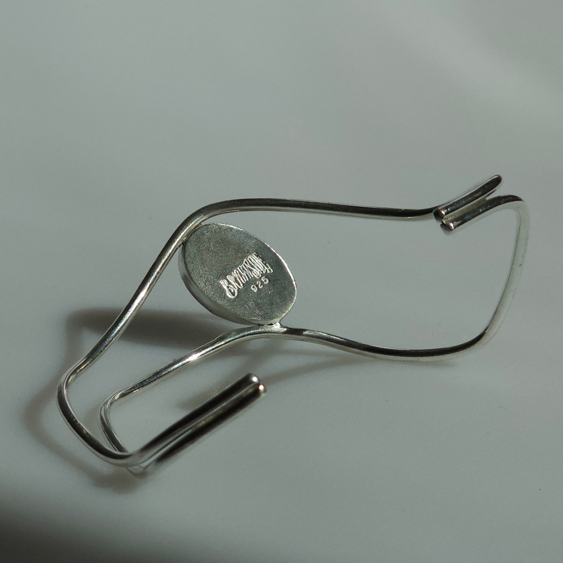 7" Sterling Silver Cuff with Beautiful Stone