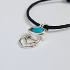 Double Petal Turquoise Pendant