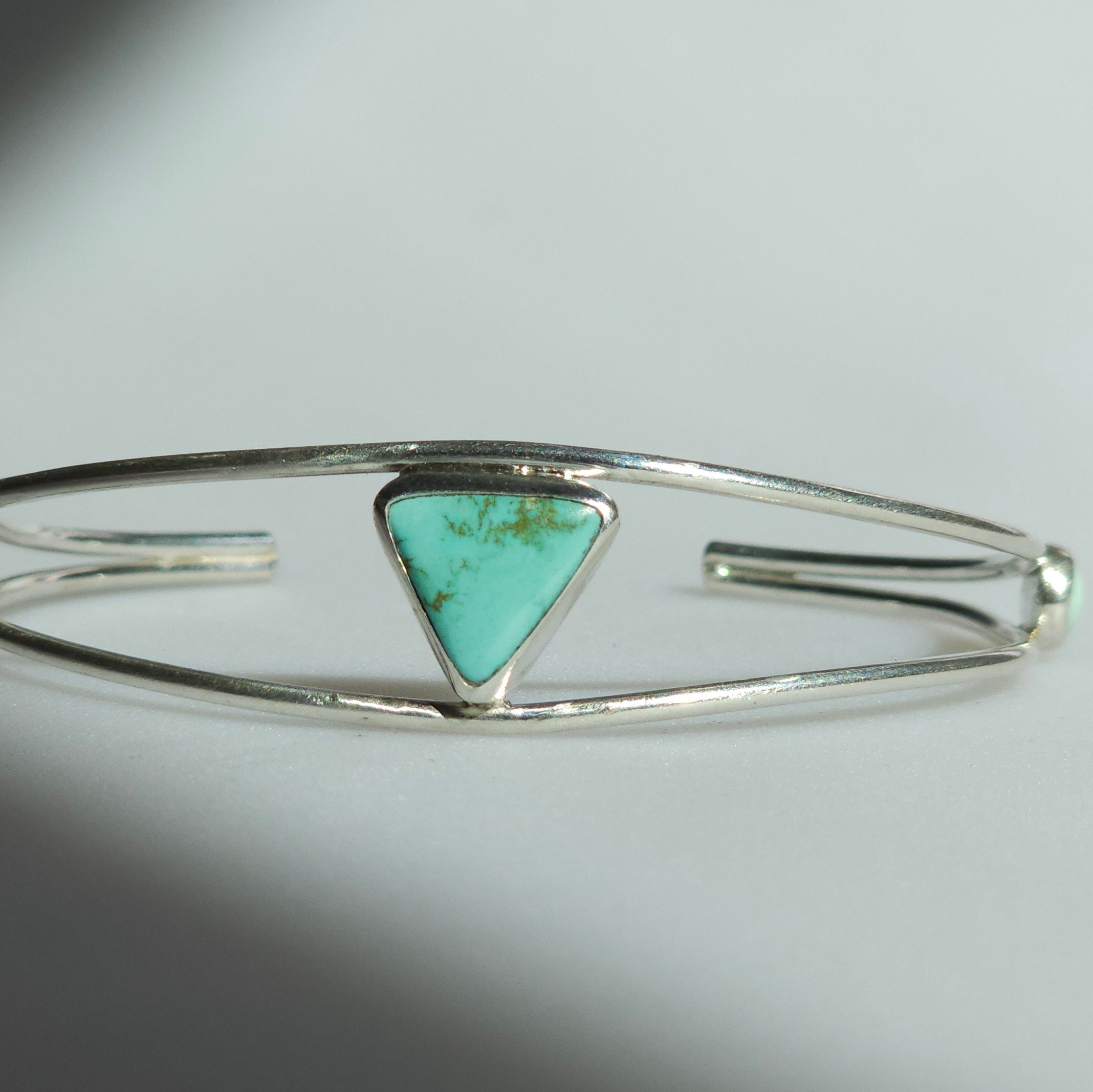 5" Sterling Silver Cuff with Three Stones