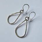 Nature Textured Teardrop Earrings