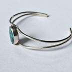 Turquoise Sterling Silver Cuff Bracelet – 6.5 Inches